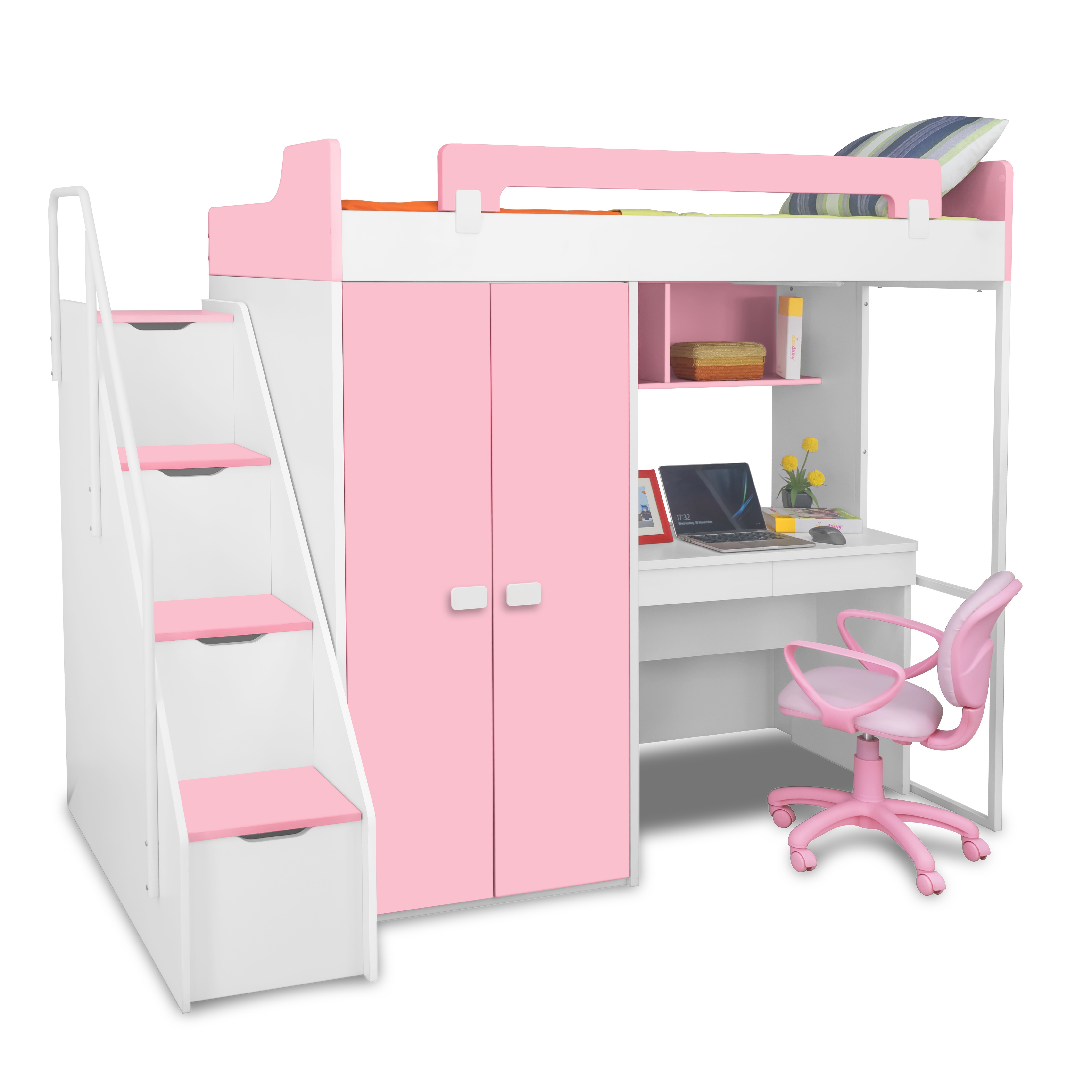 bunk beds with study desk